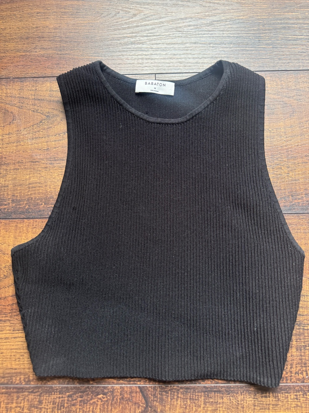 Aritizia Babaton Cropped Ribbed Tank Top